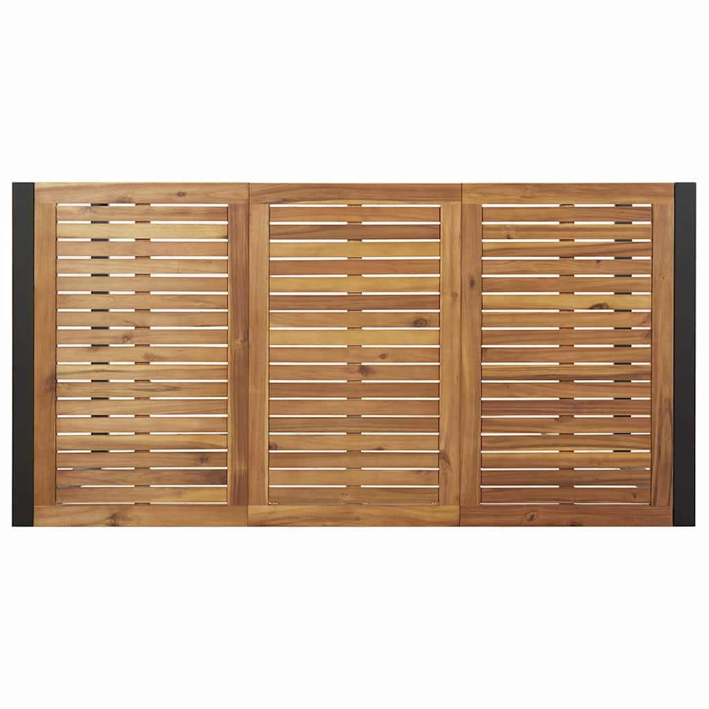Have Spisebordssæt 7 pcs Sort og brun 140 x 80 x 75 cm
