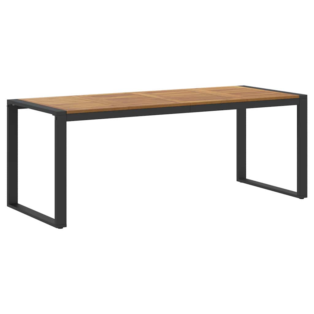 Have Spisebordssæt 7 pcs Sort og brun 200 x 90 x 75 cm