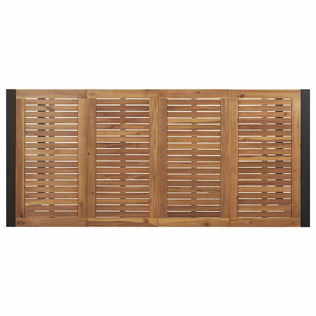Have Spisebordssæt 7 pcs Sort og brun 200 x 90 x 75 cm
