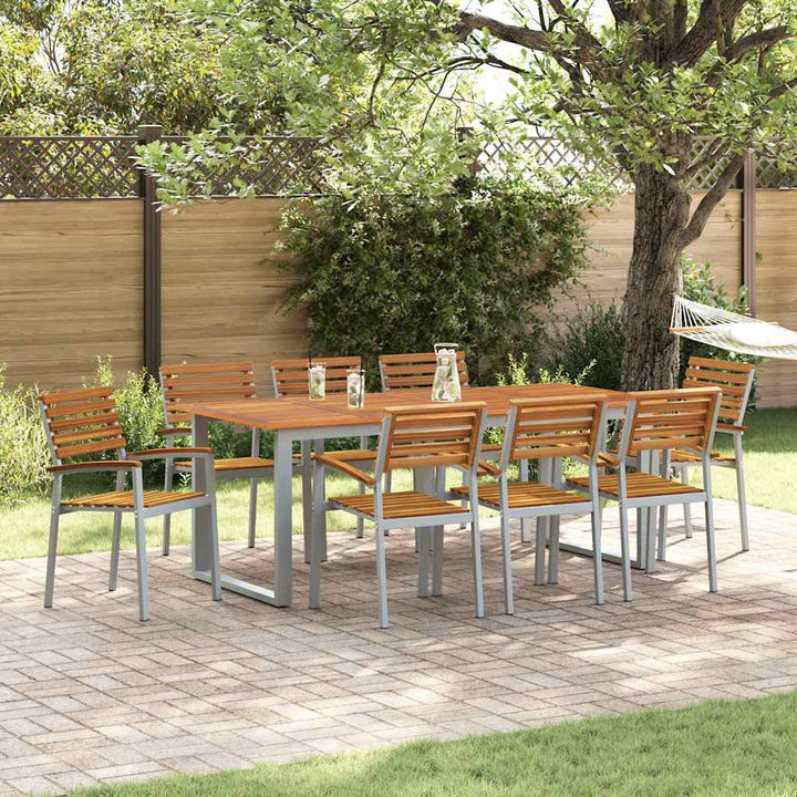 Have Stol 8 pcs Brun 56 x 57 x 87cm Massivt akacietræ