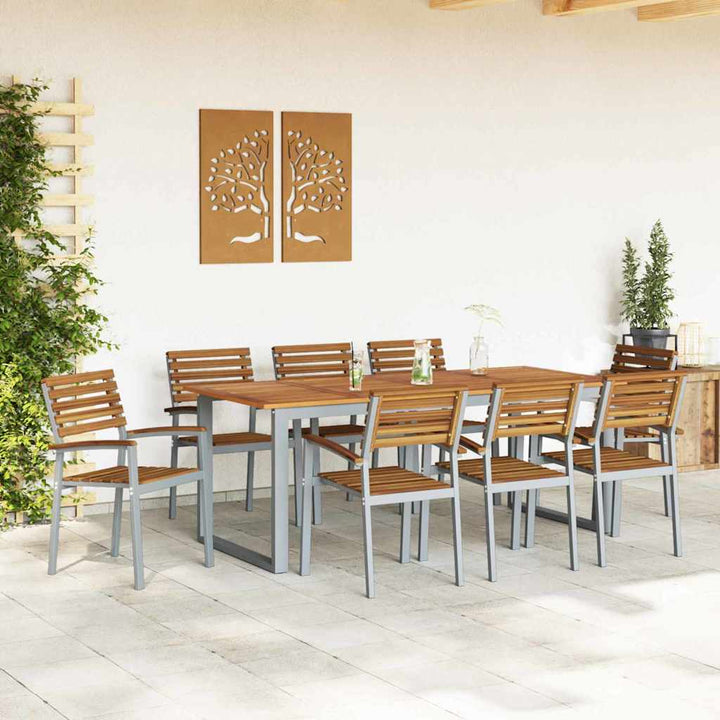 Have Stol 8 pcs Brun 56 x 57 x 87cm Massivt akacietræ