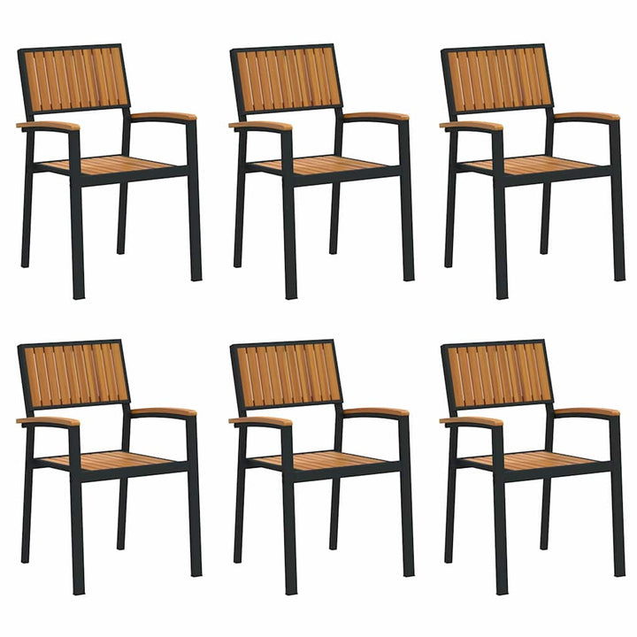 Have Stol 6 pcs Brun 56 x 57 x 87cm Massivt akacietræ