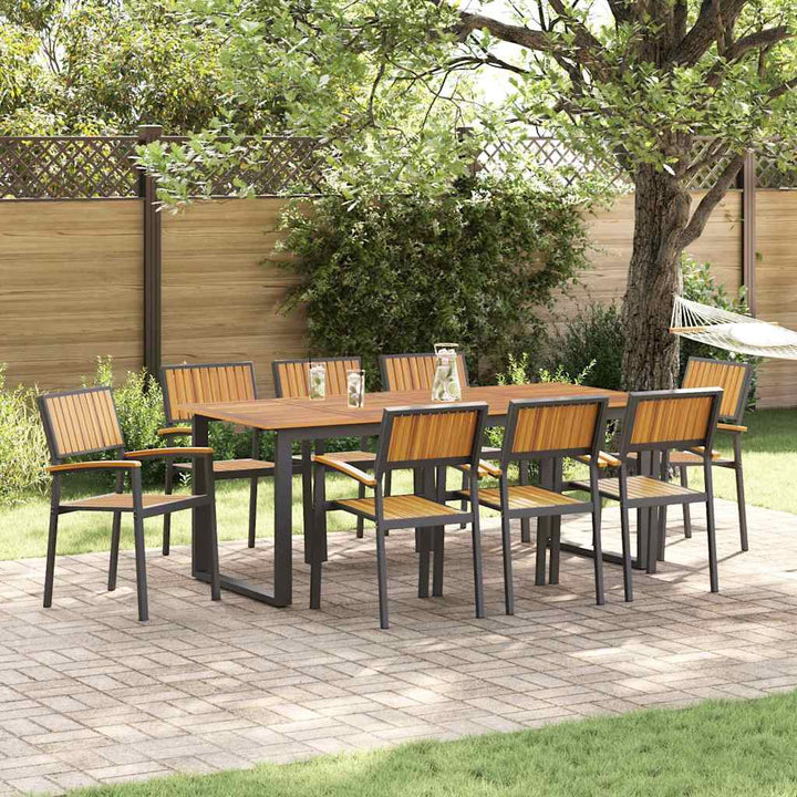 Have Stol 8 pcs Brun 56 x 57 x 87cm Massivt akacietræ
