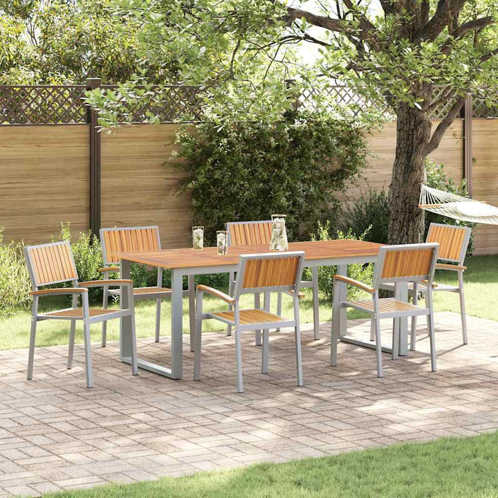 Have Stol 6 pcs Brun 56 x 57 x 87cm Massivt akacietræ