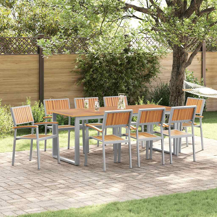 Have Stol 8 pcs Brun 56 x 57 x 87cm Massivt akacietræ