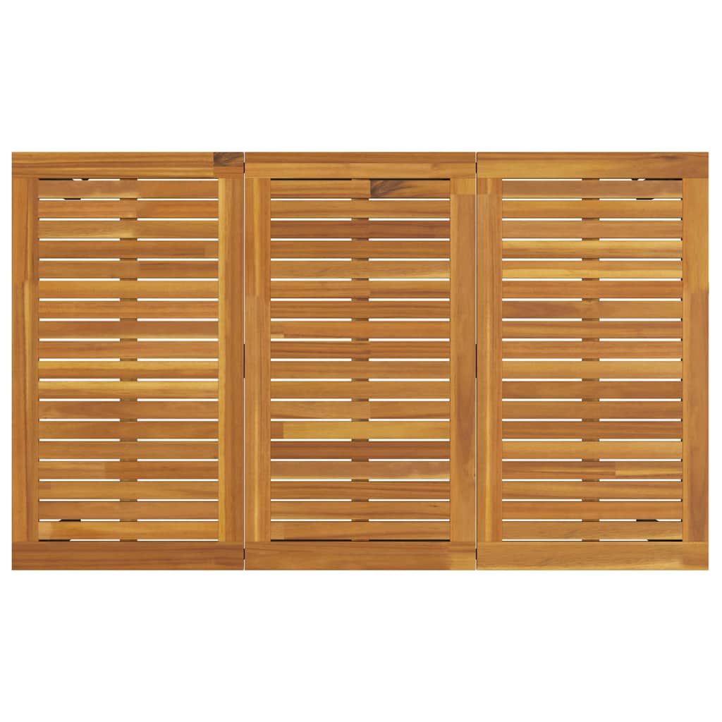 Have Spisebordssæt 7 pcs Sort og brun 150 x 90 x 75 cm