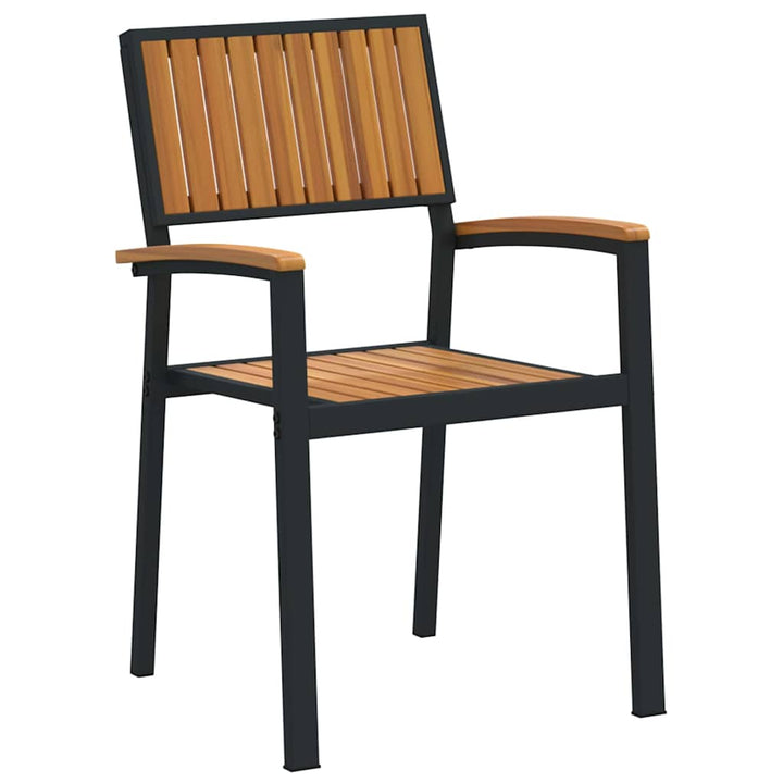 Have Spisebordssæt 7 pcs Sort og brun 180 x 90 x 75 cm
