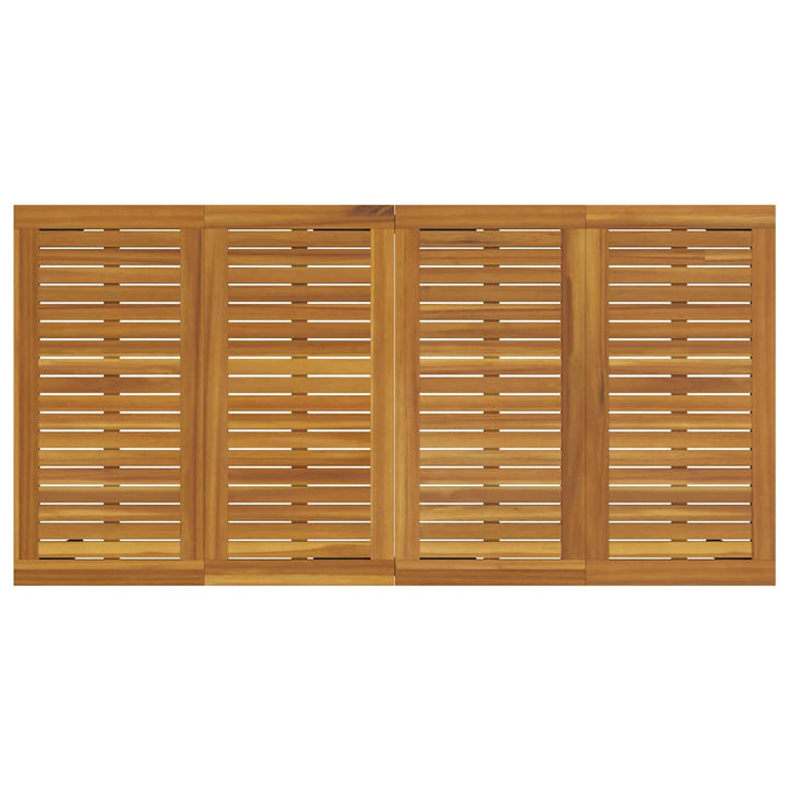 Have Spisebordssæt 7 pcs Sort og brun 180 x 90 x 75 cm