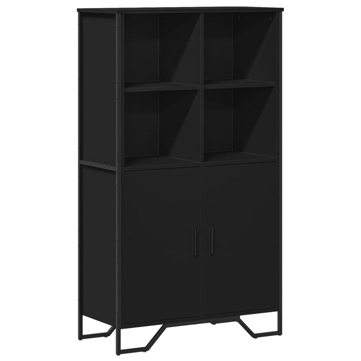 skab 79,5x35,5x137,5 cm konstrueret træ sort