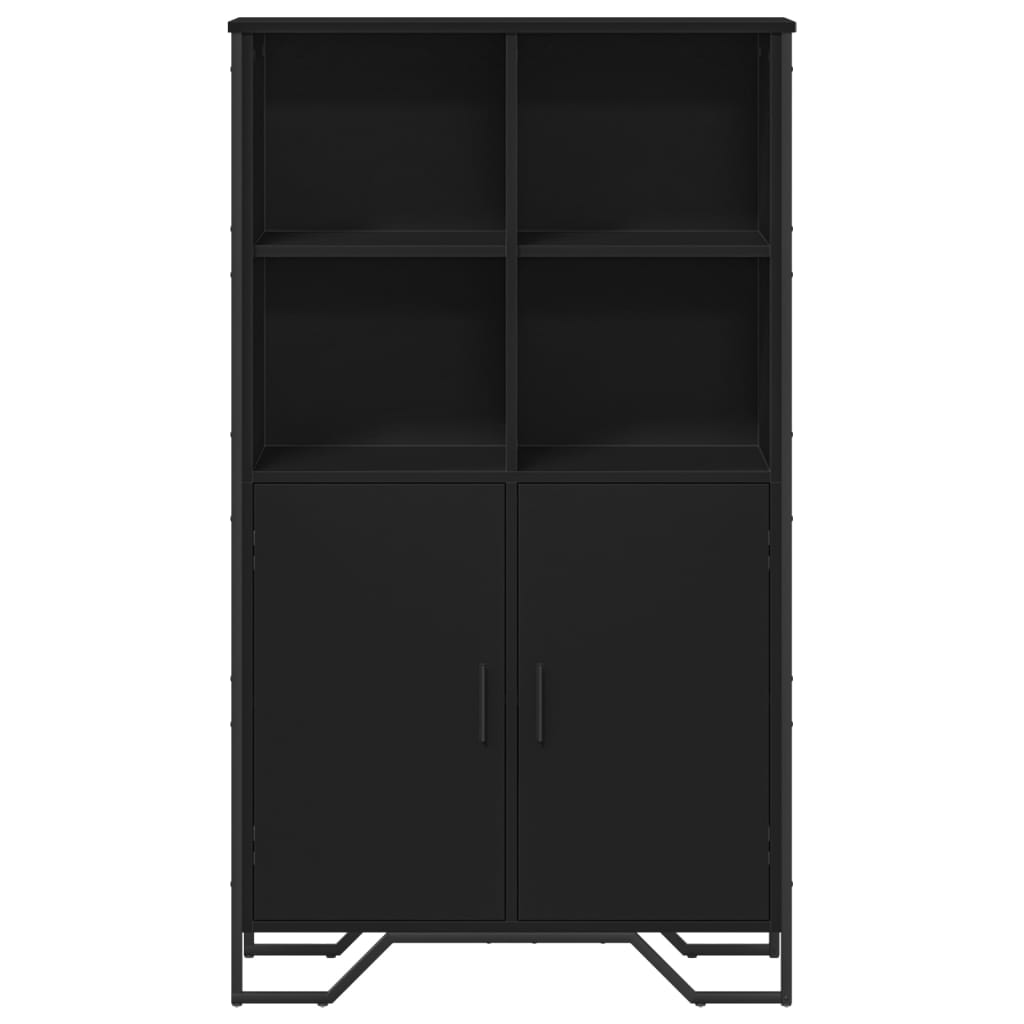 skab 79,5x35,5x137,5 cm konstrueret træ sort