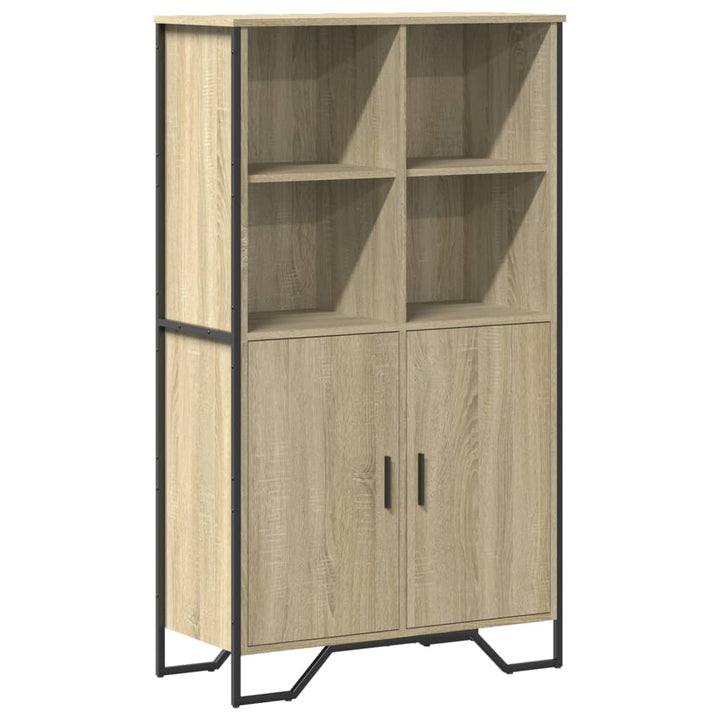 skab 79,5x35,5x137,5 cm konstrueret træ sonoma-eg