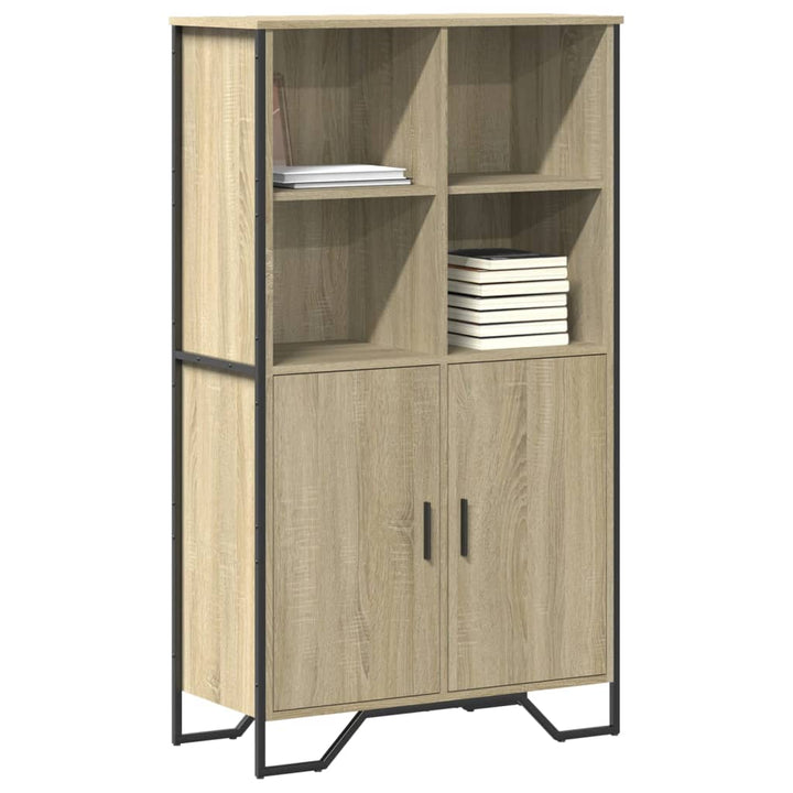 skab 79,5x35,5x137,5 cm konstrueret træ sonoma-eg