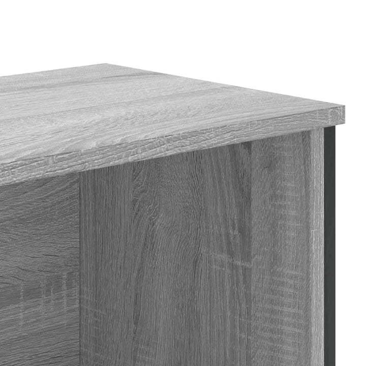 bogreol 80x31x169 cm konstrueret træ grå sonoma-eg