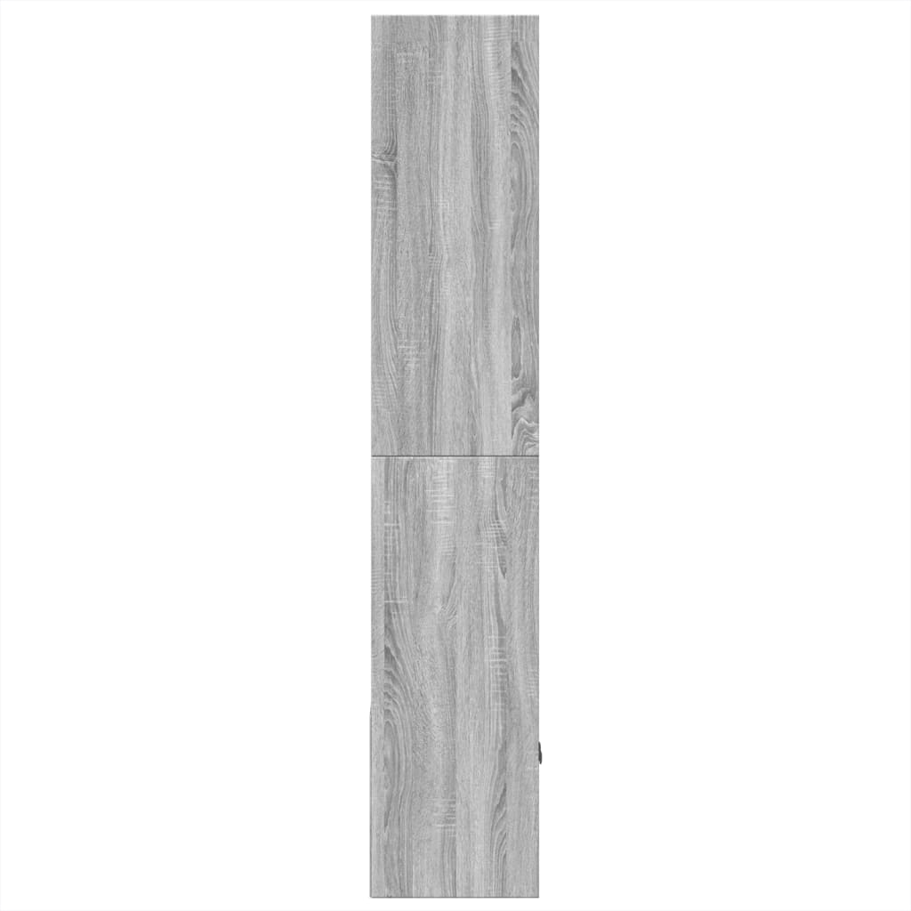 bogreol 70x36x189 cm konstrueret træ grå sonoma-eg
