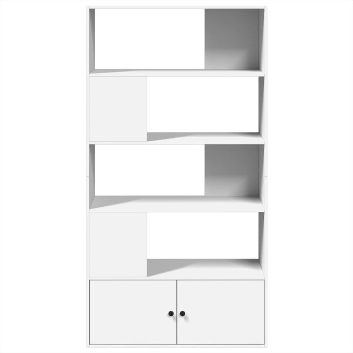 bogreol 100x36x189 cm konstrueret træ hvid