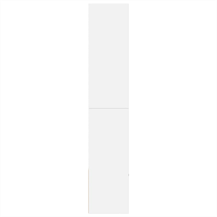 bogreol 100x36x189 cm konstrueret træ hvid