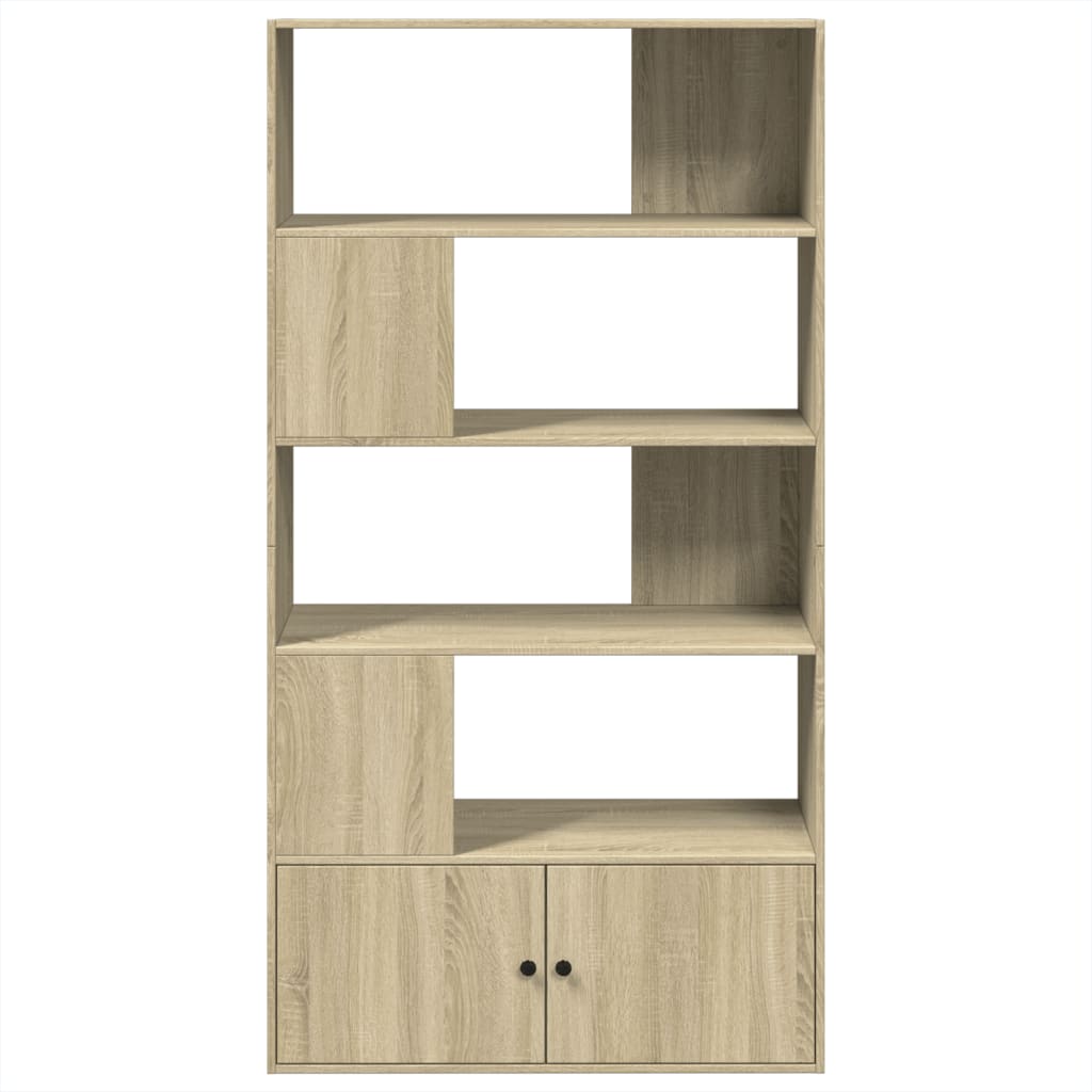 bogreol 100x36x189 cm konstrueret træ sonoma-eg