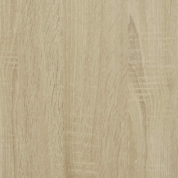 sofabord 100x50x45 cm konstrueret træ og metal sonoma-eg