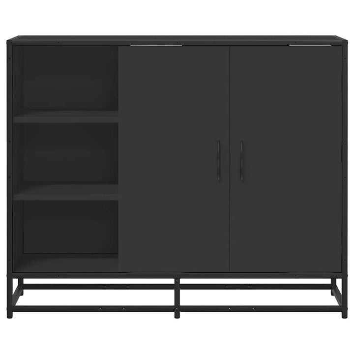skænk 92x35x76 cm konstrueret træ sort