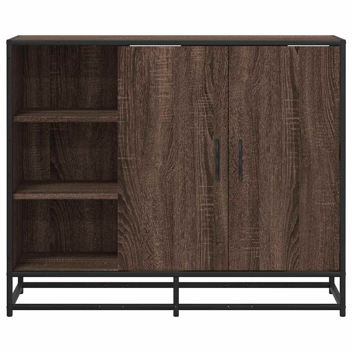 skænk 92x35x76 cm konstrueret træ brun egetræsfarve