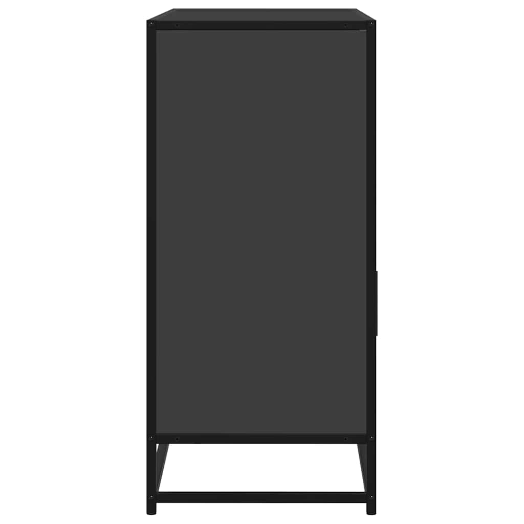 skab 100x35x76 cm konstrueret træ sort