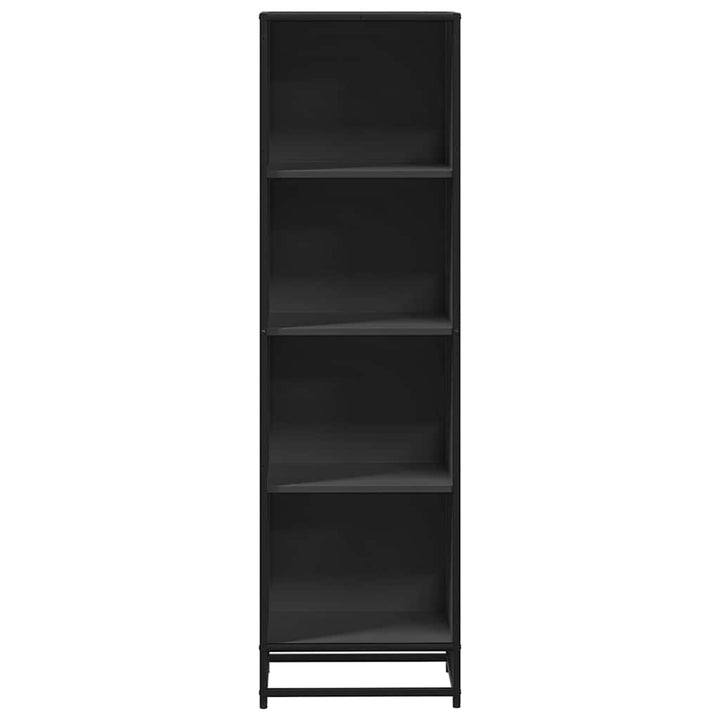bogreol 40x35x139 cm konstrueret træ sort