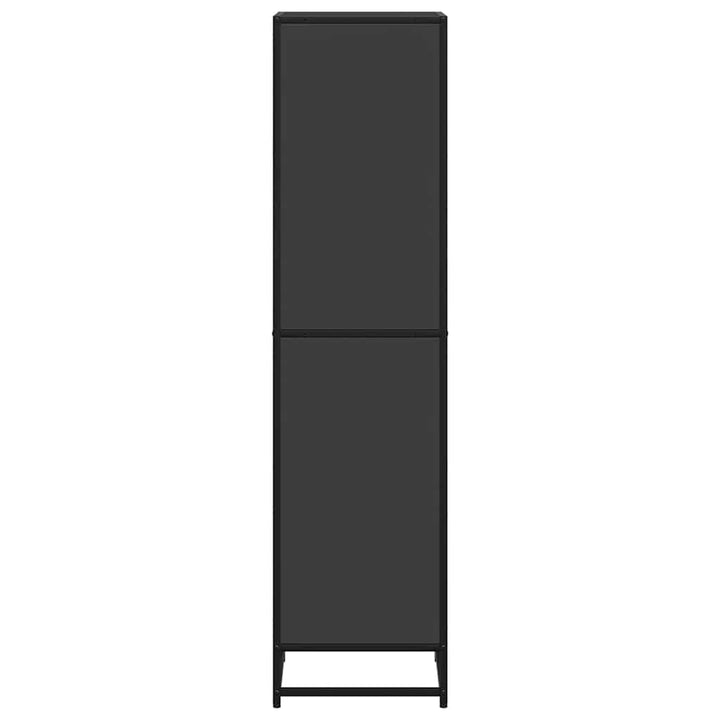 bogreol 40x35x139 cm konstrueret træ sort