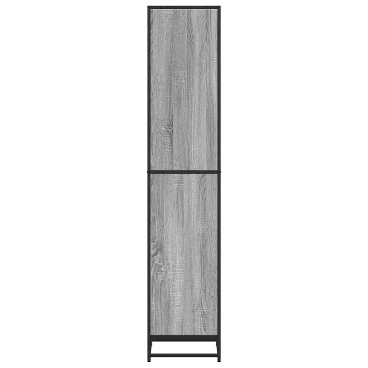 bogreol 40x35x170,5 cm konstrueret træ grå sonoma-eg