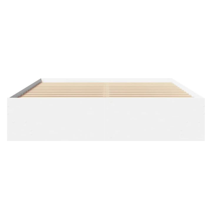 sengestel 150x200 cm konstrueret træ hvid