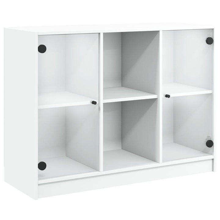 skænk 102x37x75,5 cm konstrueret træ hvid