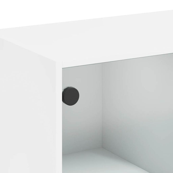 skænk 102x37x75,5 cm konstrueret træ hvid