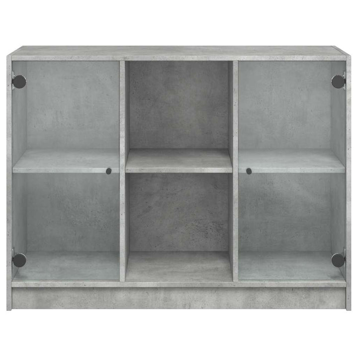 skænk 102x37x75,5 cm konstrueret træ betongrå