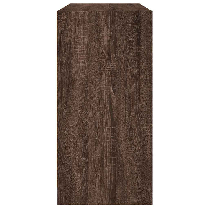 skænk 102x37x75,5 cm konstrueret træ brun egetræsfarve