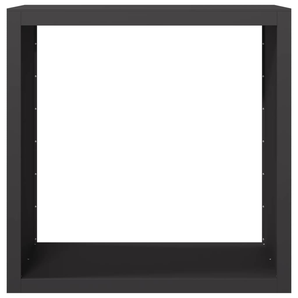 brændestativ 100x40x100 cm stål sort
