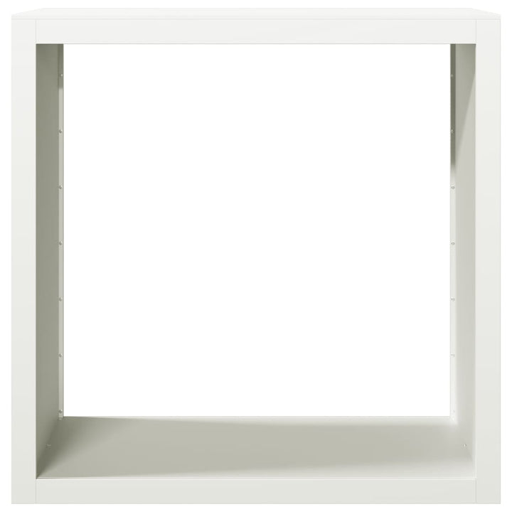 brændestativ 100x40x100 cm stål hvid