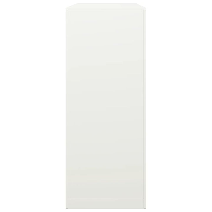 brændestativ 100x40x100 cm stål hvid