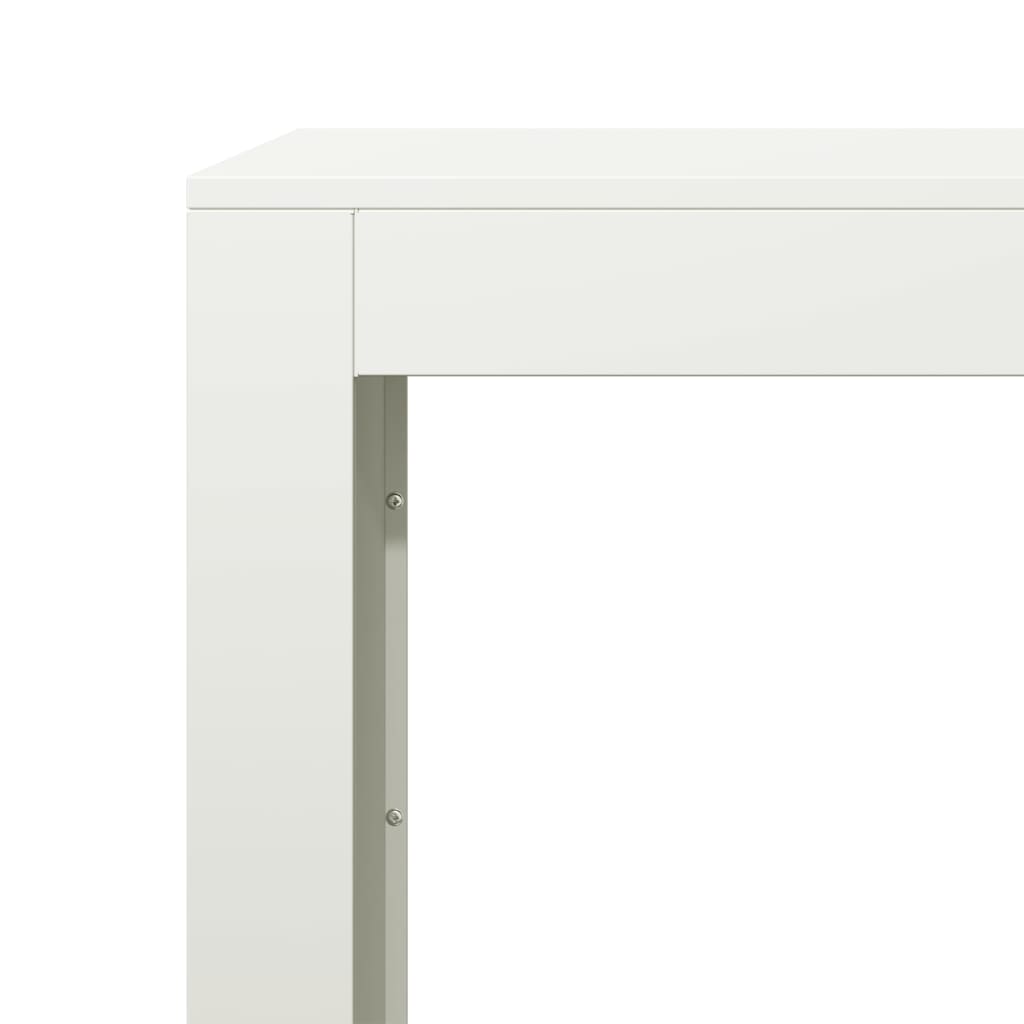 brændestativ 100x40x100 cm stål hvid