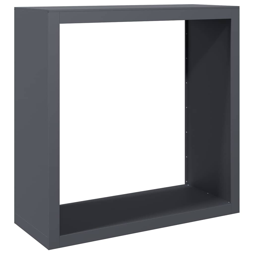 brændestativ 100x40x100 cm stål antracitgrå