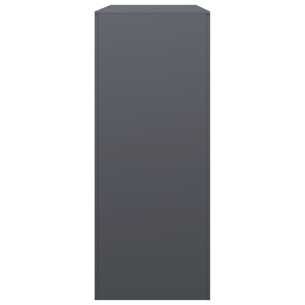 brændestativ 100x40x100 cm stål antracitgrå