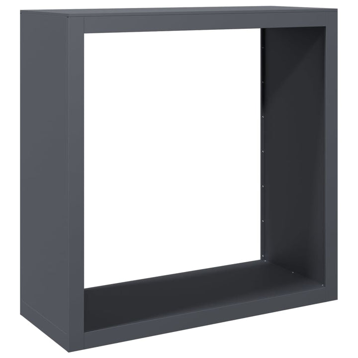brændestativ 100x40x100 cm stål antracitgrå