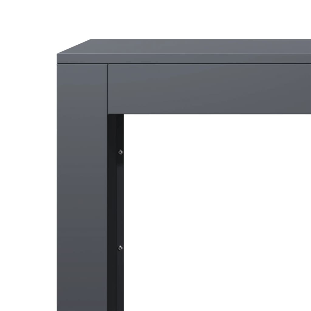 brændestativ 100x40x100 cm stål antracitgrå