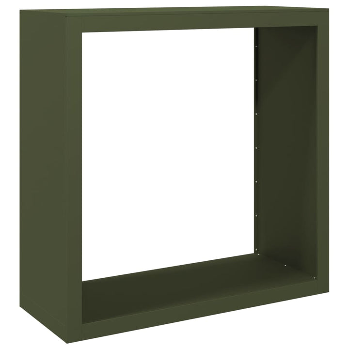 brændestativ 100x40x100 cm stål grøn