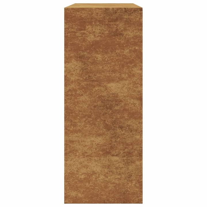 Brændereol 100x40x100 cm i vejrbestandigt stål