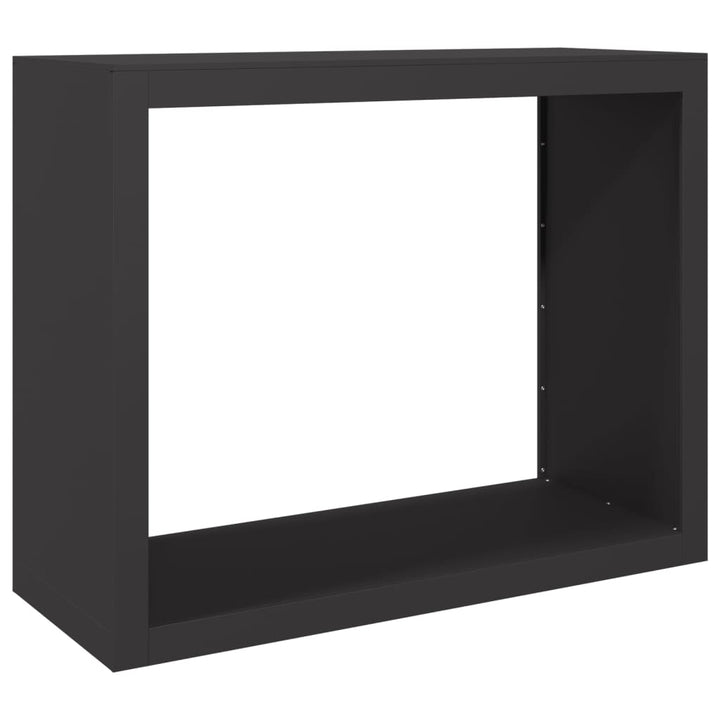 brændestativ 100x40x80 cm stål sort