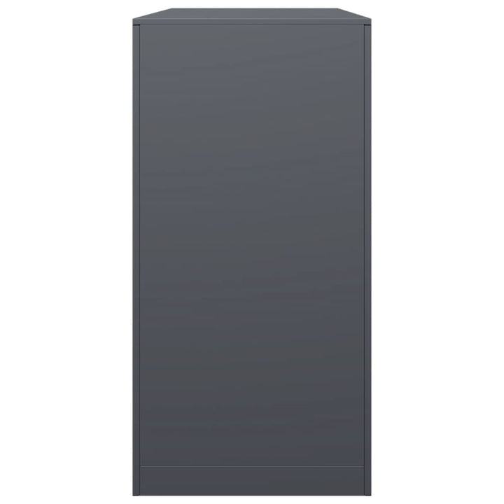 brændestativ 100x40x80 cm stål antracitgrå