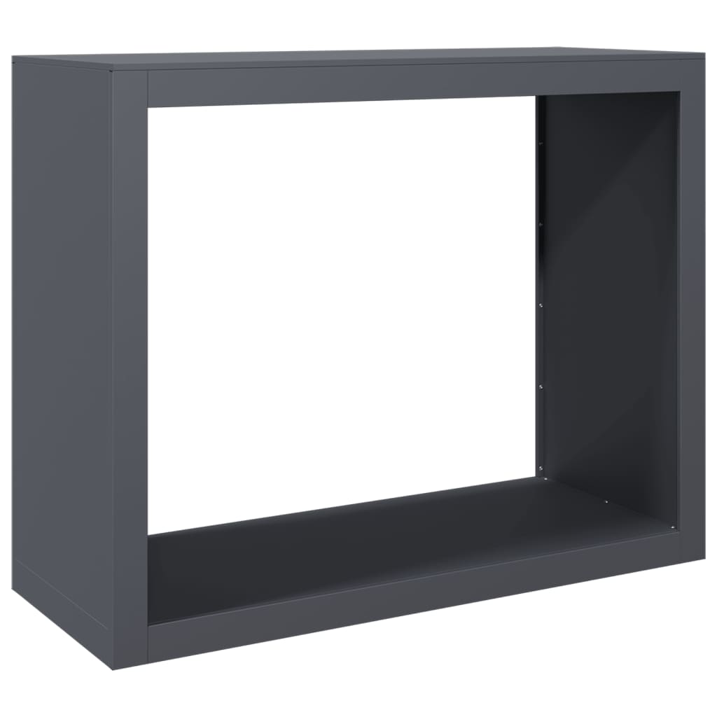 brændestativ 100x40x80 cm stål antracitgrå