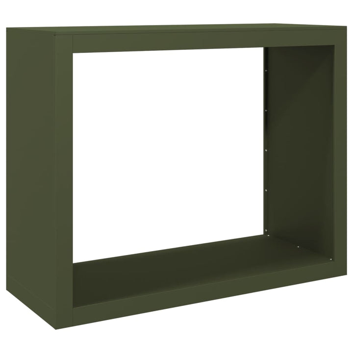 brændestativ 100x40x80 cm stål grøn