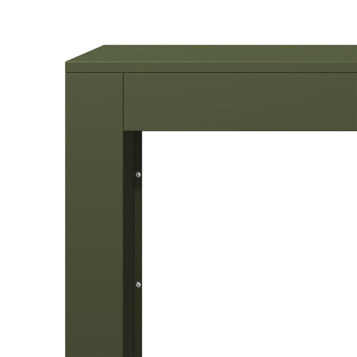 brændestativ 100x40x80 cm stål grøn