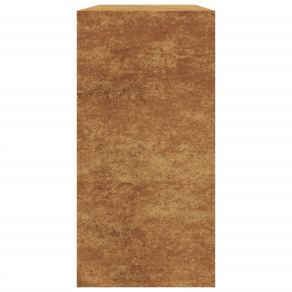 Brændereol 100x40x80 cm i vejrbestandigt stål