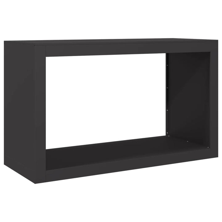 brændestativ 100x40x60 cm stål sort